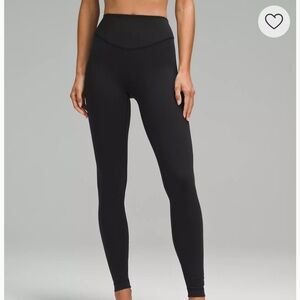 Lululemon black wunder under-28in